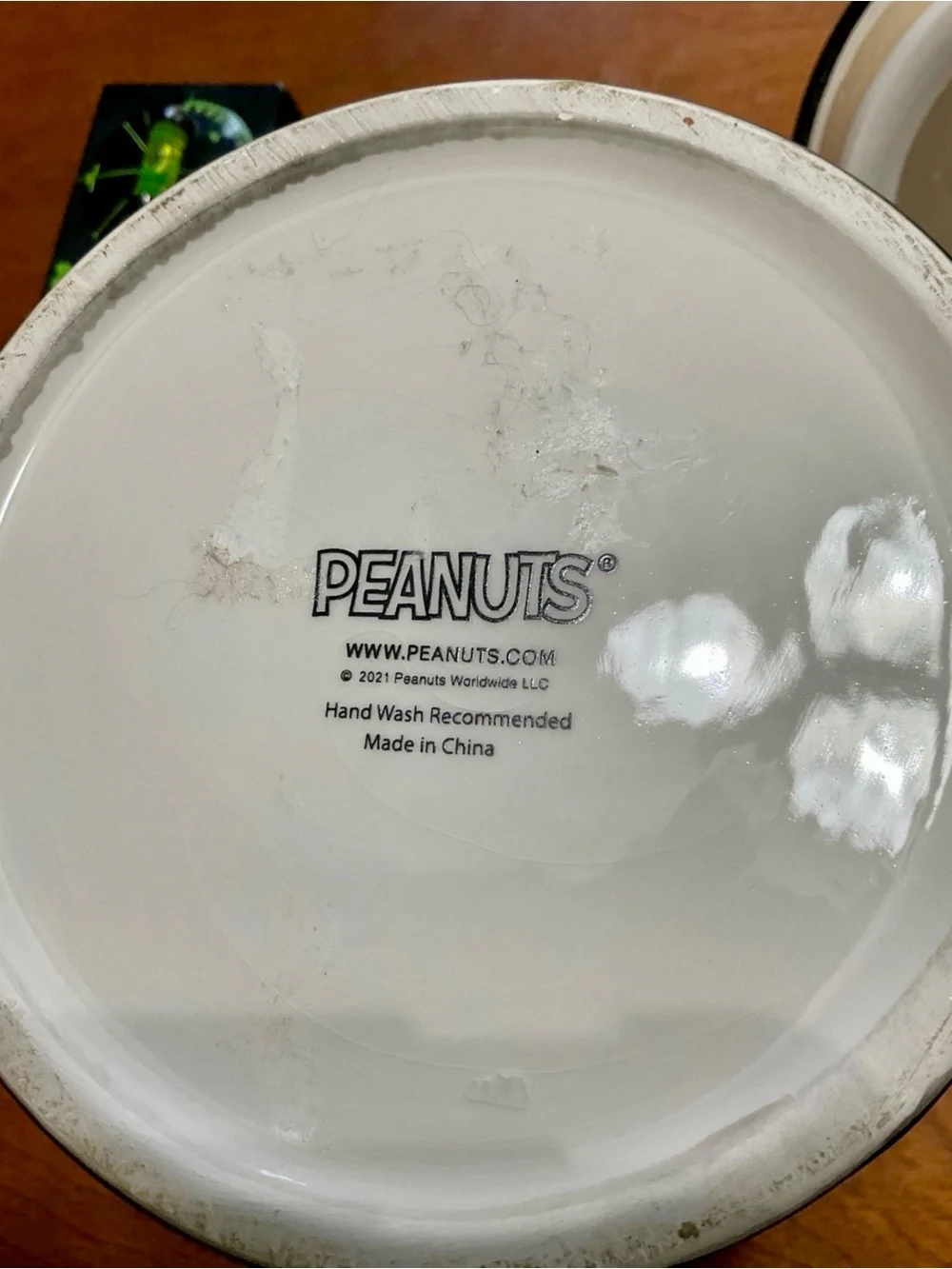 FREE SHIPPING! Peanuts White Ceramic Cookie Jar - Peanuts Logo